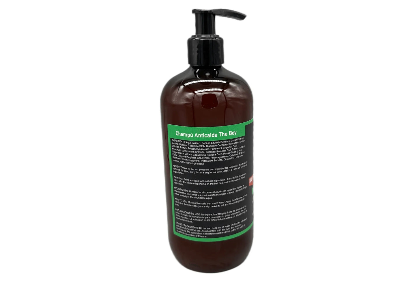 The Bey Champú Tonificante con Saw Palmetto (500 ml) - Fuerza y Densidad