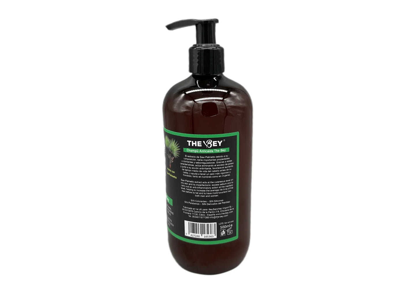 The Bey Champú Tonificante con Saw Palmetto (500 ml) - Fuerza y Densidad