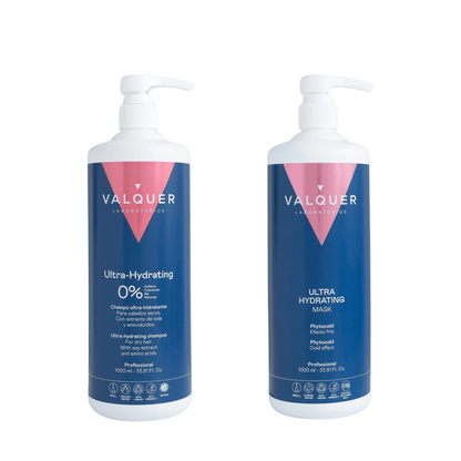 Pack Ultrahidratante Champú Mascarilla Efecto Frío 1975ml | Valquer