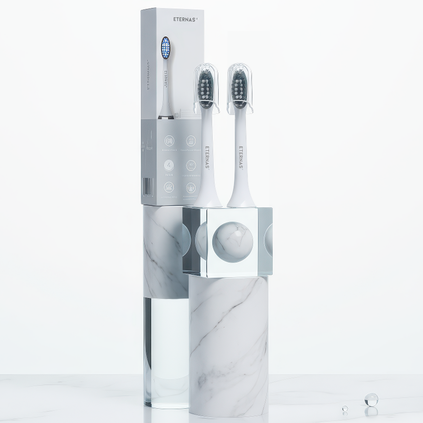 Pack 2 Recambios Cepillo Eléctrico 6 Meses - Eternas | Cabezales Limpieza Facial