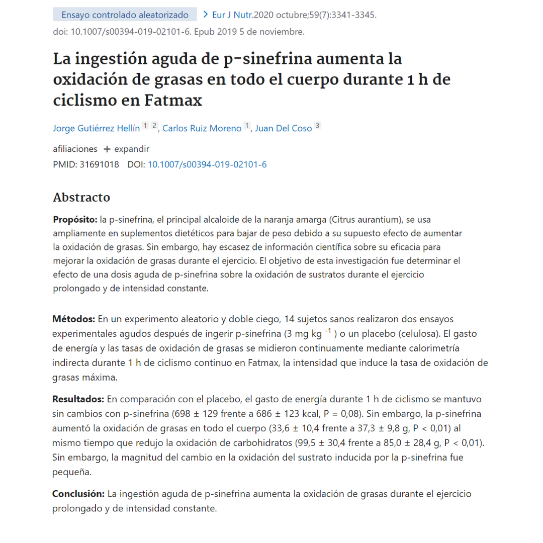 Synephrine Efne (Bitter Orange Ext) Sinefrina 35 Cápsulas