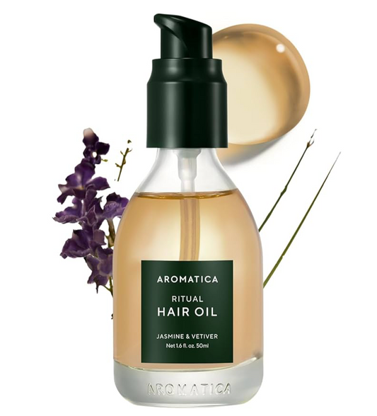 Aromatica - Ritual Hair Oil Jasmine & Vetiver - Nourishing Hair Oil - 50ml
