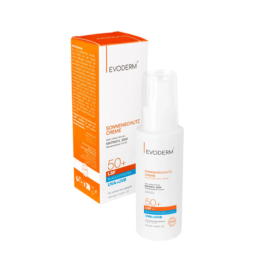 EVODERM Crema Solar SPF50+ con Matrixyl 3000 – Protección UV y Luz Azul 100ml
