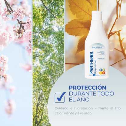 EVODERM Panthenol Loción Corporal 200 ml – Hidratante para piel sensible con Provitamina B5