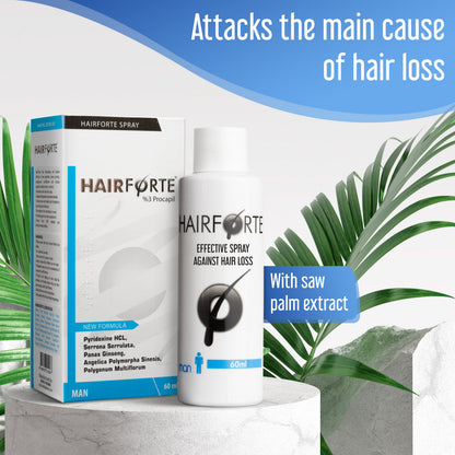Hairforte Spray Capilar para Hombre y mujer (60 ml) - Densidad y Fuerza