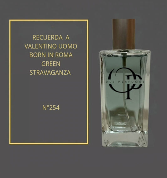 254 RECUERDA A VALENTINO UOMO BORN IN ROMA GREEN STRAVAGANZA