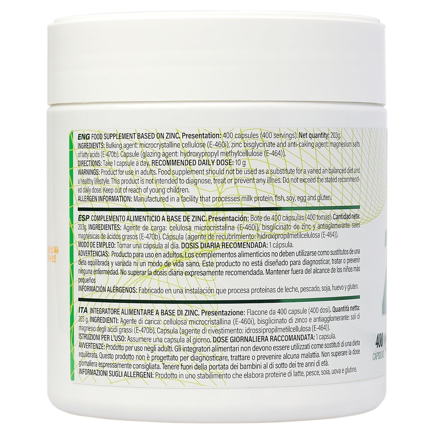 BISGLICINATO DE ZINC EFNE (400 CAPS)