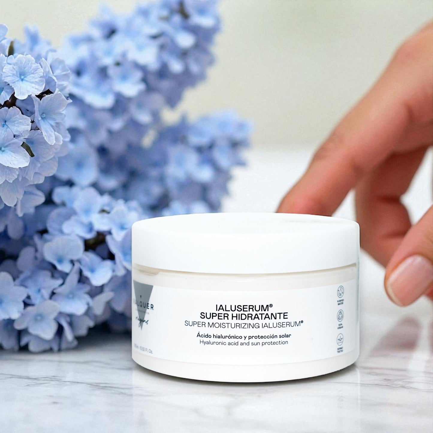 Ialuserum Facial Super-Hidratante – Hidratación Profunda con Ácido Hialurónico y Protección Solar