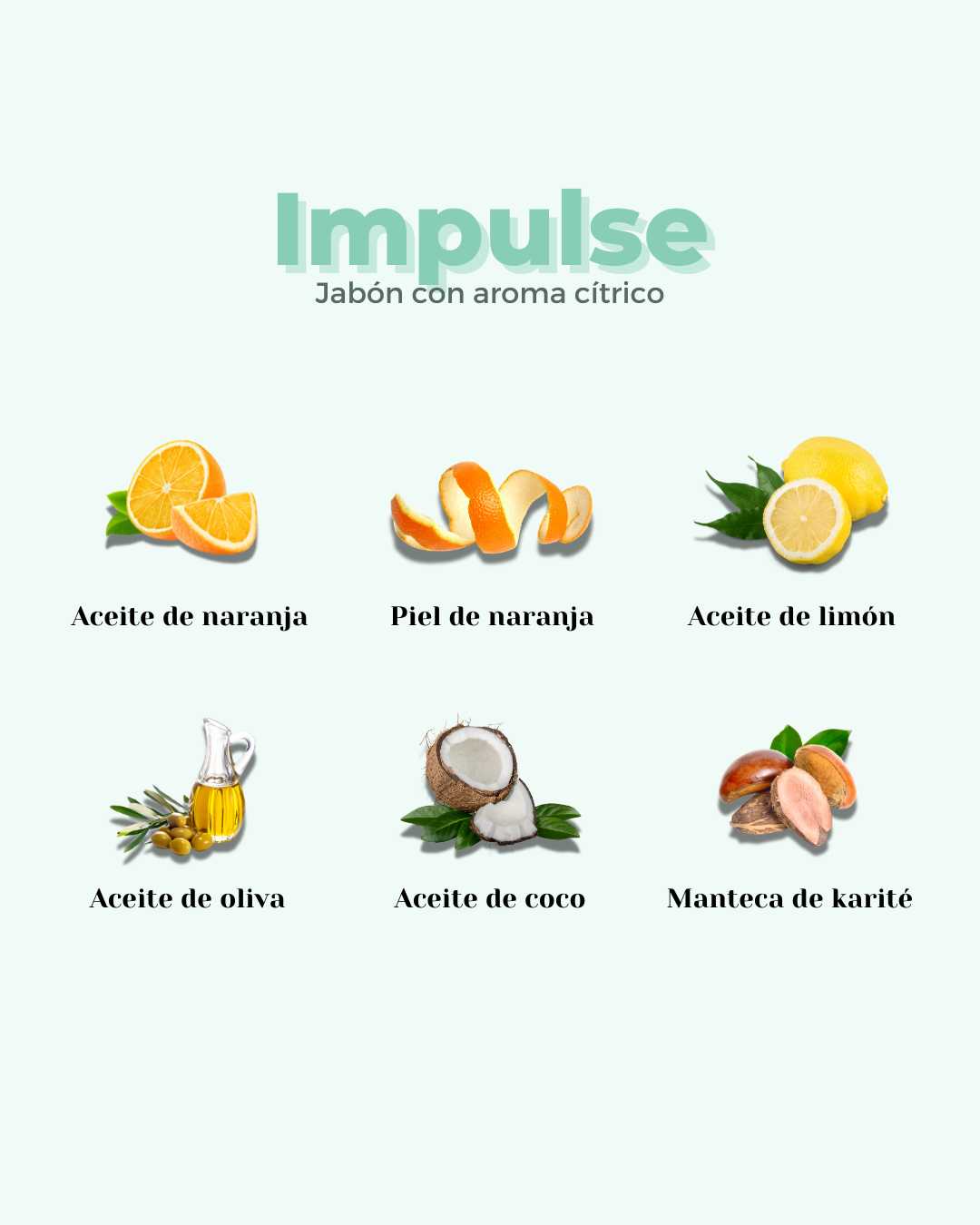 Jabón de Ducha Sólido ECO Cítrico IMPULSE