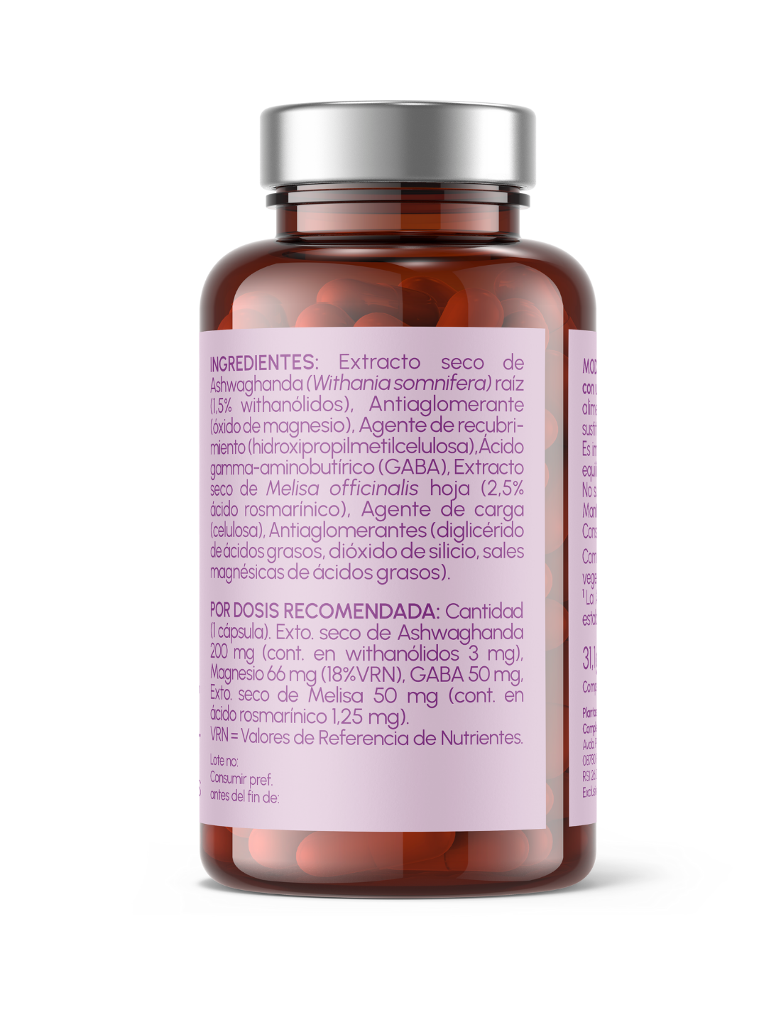 Keep Calm Ashwagandha 120 Comprimidos para 4 Meses con Melisa Gaba y Magnesio Reduce Estrés Aumenta Energía y Equilibrio - Suplemento Natural Orgánico