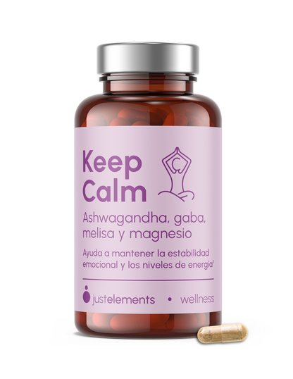 Keep Calm Ashwagandha 120 Comprimidos para 4 Meses con Melisa Gaba y Magnesio Reduce Estrés Aumenta Energía y Equilibrio - Suplemento Natural Orgánico