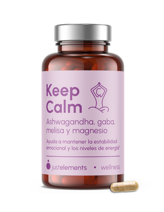 Keep Calm Ashwagandha 120 Comprimidos para 4 Meses con Melisa Gaba y Magnesio Reduce Estrés Aumenta Energía y Equilibrio - Suplemento Natural Orgánico