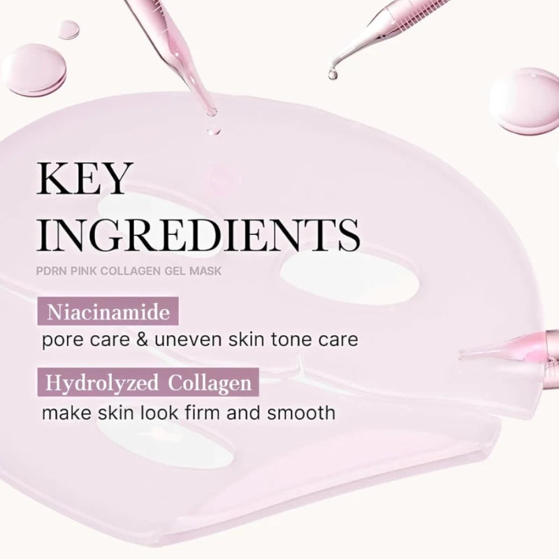 Medicube - PDRN Pink Collagen Jelly Gel Mask - Firming Hydrogel Face Mask - 1pc/28g