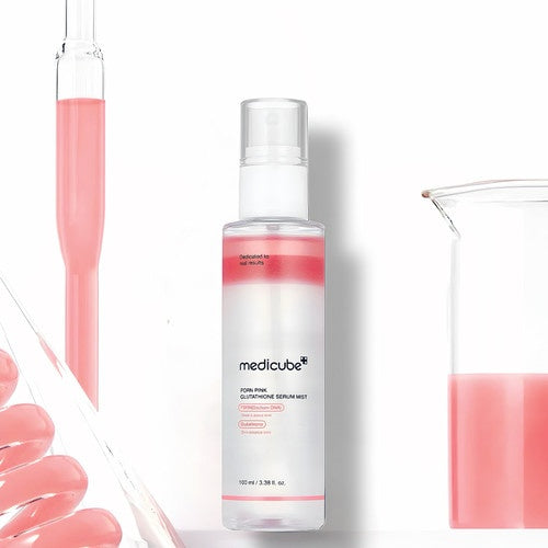 Medicube – PDRN Pink Glutathione Serum Mist | Bruma Iluminadora & Reparadora · Antioxidante 100ml
