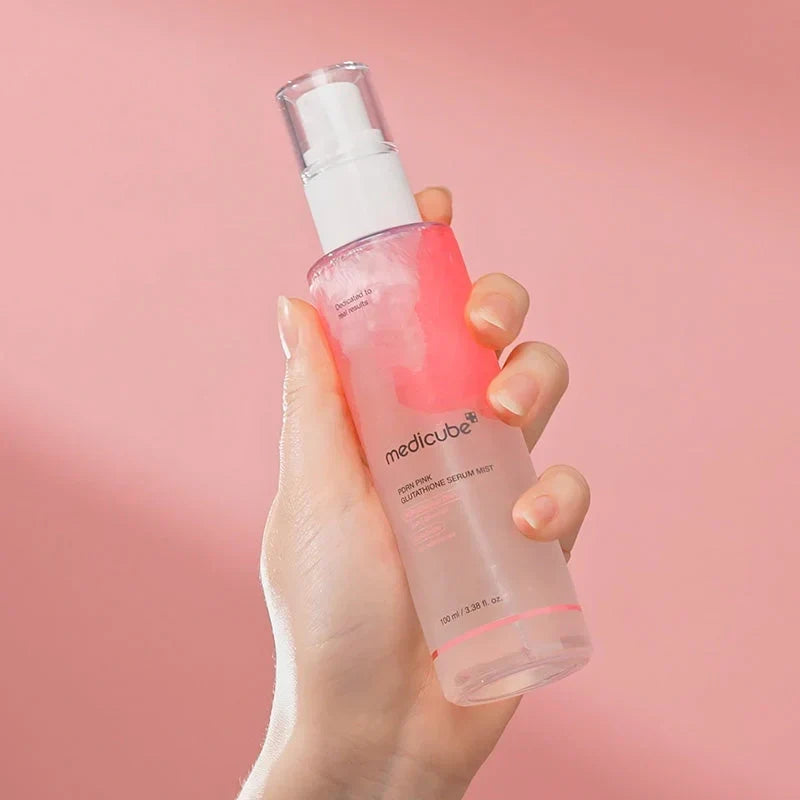 Medicube – PDRN Pink Glutathione Serum Mist | Bruma Iluminadora & Reparadora · Antioxidante 100ml