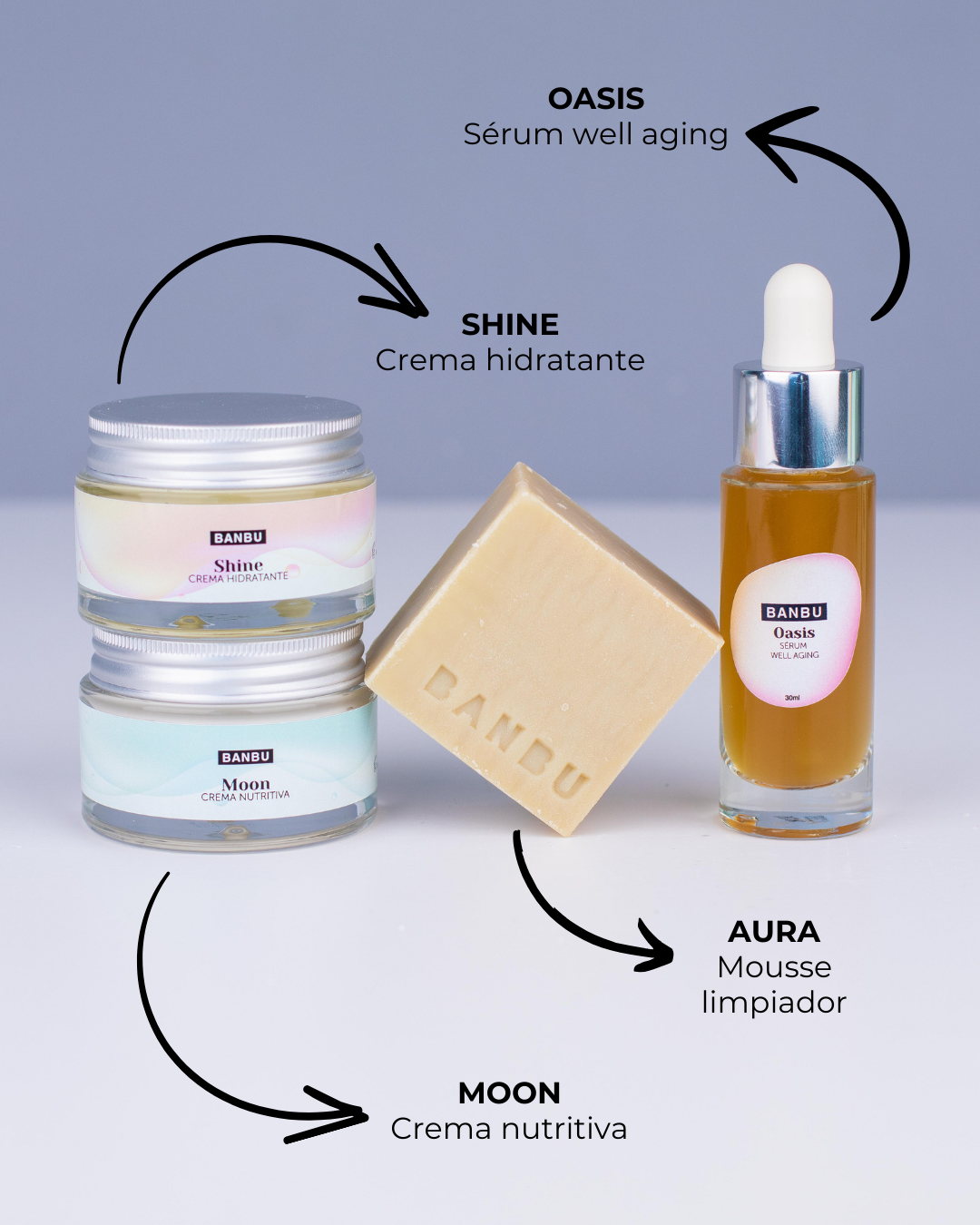 Pack Rutina Facial COMPLETA ECO - Well Aging PIEL SECA