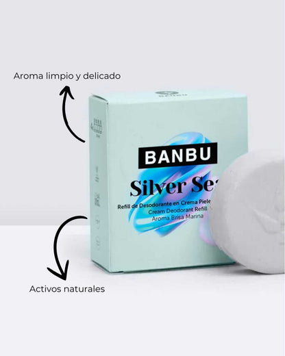 LIQUIDACIÓN Refill Desodorante Crema ECO Piel Sensible SILVER SEA