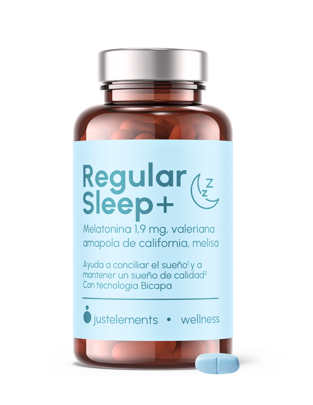 Regular Sleep Melatonina 1,9mg 90 Comprimidos - Bicapa Sueño Profundo | Just Elements
