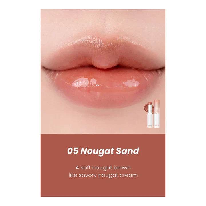 Rom&Nd Glasting Melting Balm Glossy Lip Balm 05 Nougat Sand 3.5g