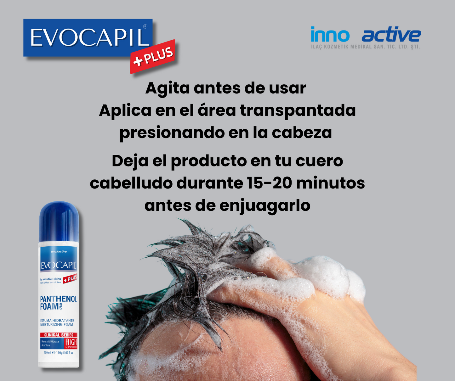 Evocapil Plus Espuma Capilar Extrasuave (150 ml) - Hidratación y Cuidado Calmante