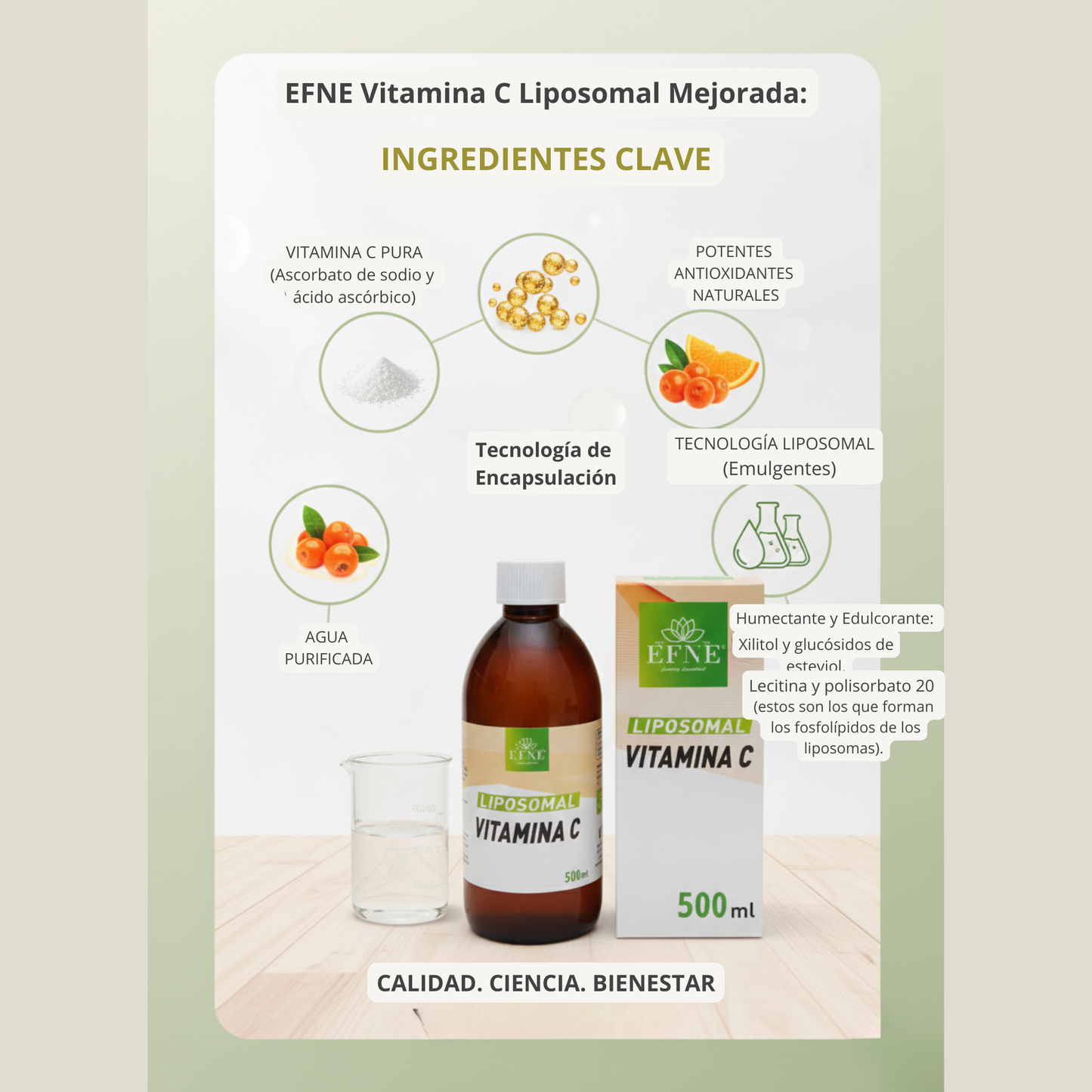 Vitamina C Liposomal EFNE | Fórmula de Oncólogos | 1050mg