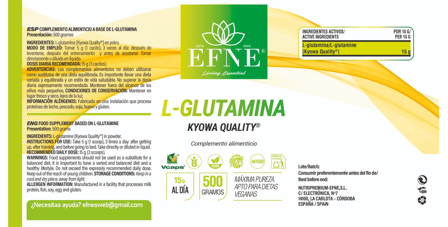 L-Glutamina Kyowa Quality® EFNE — 500 g
