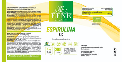 Espirulina BIO EFNE — 200 comprimidos