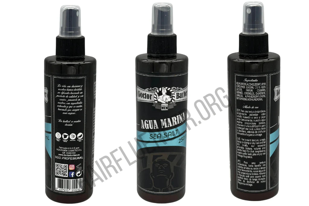 Doctor Barber Agua Marina 250 ml: Volumen, Textura y Look Surfero Perfecto con Agua Marina Doctor Barber