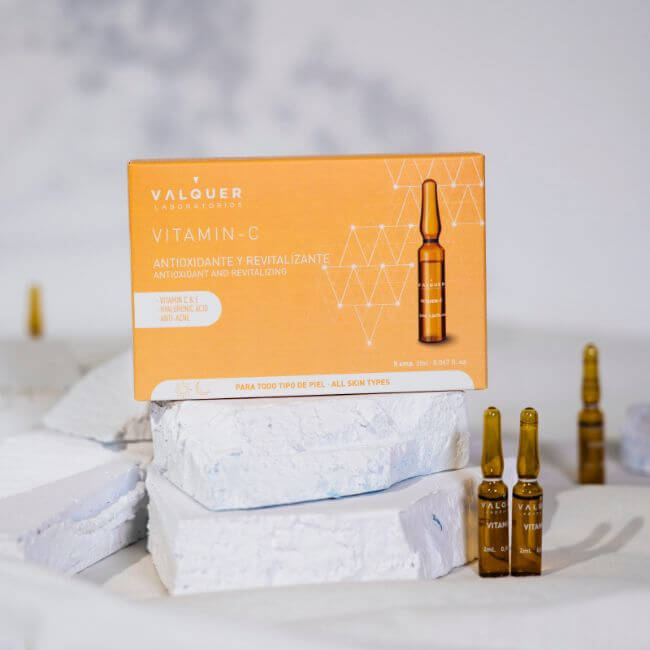 Pack Ampollas Faciales Valquer: Lifting Flash + Vitamina C + Peeling - 3x5x2ml | Tratamiento Antiedad Intensivo