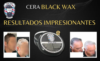The Bey Black Wax – Cera Color Temporal para Cabello (toque oscuro)