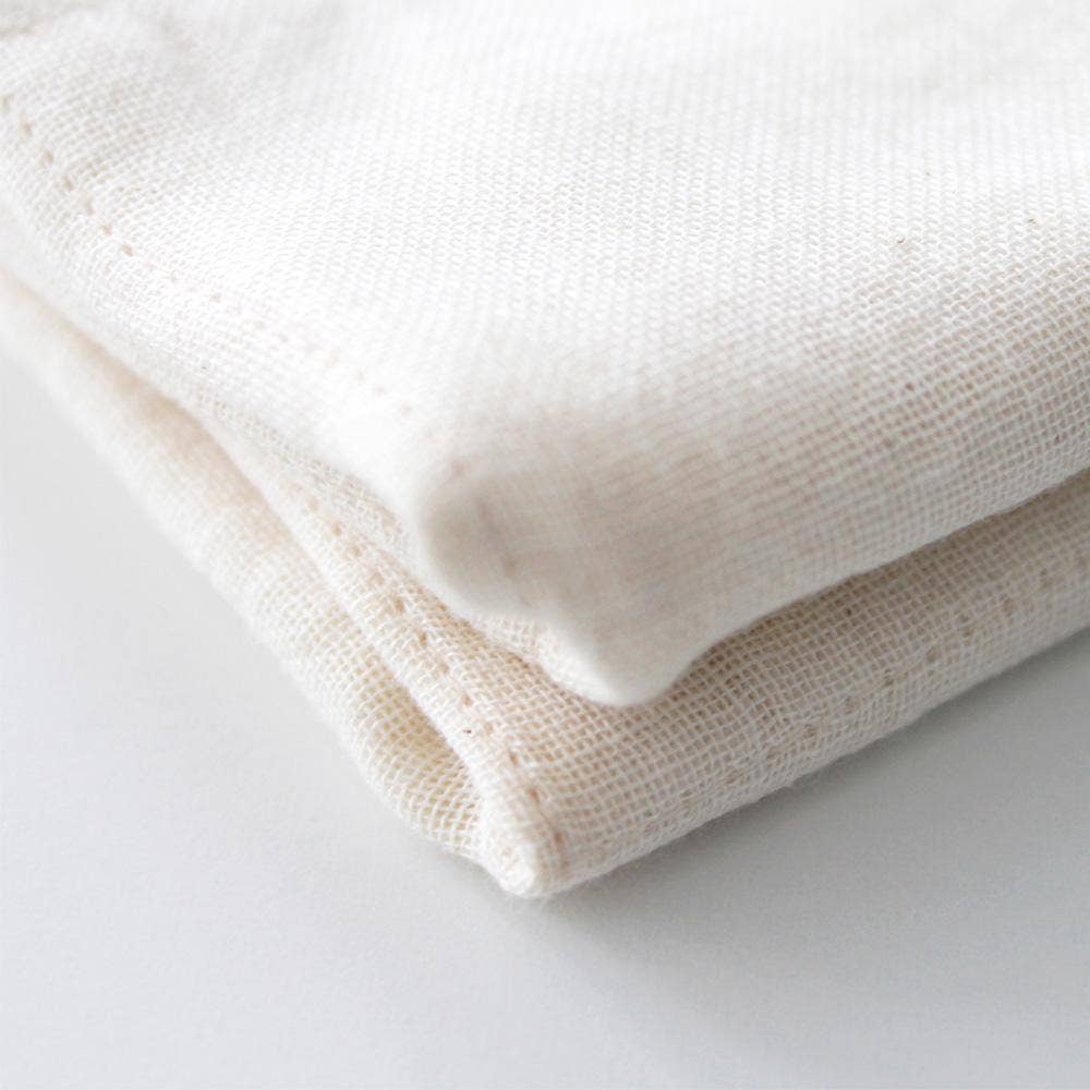 Toallas faciales de alta absorción - Orgánicas: Marfil / 35cmx35cm