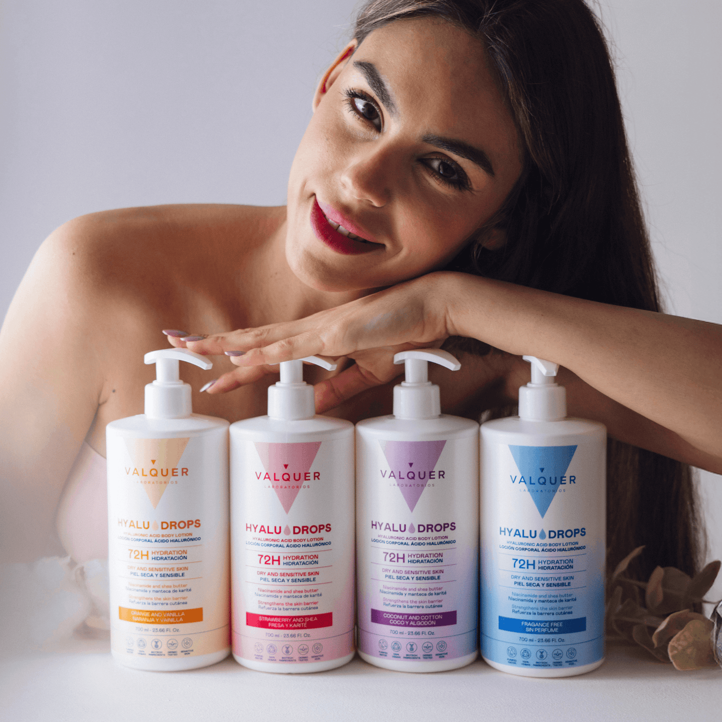 Hyaludrops Loción Corporal Sin Perfume – Hidratación 72H - 700 ml