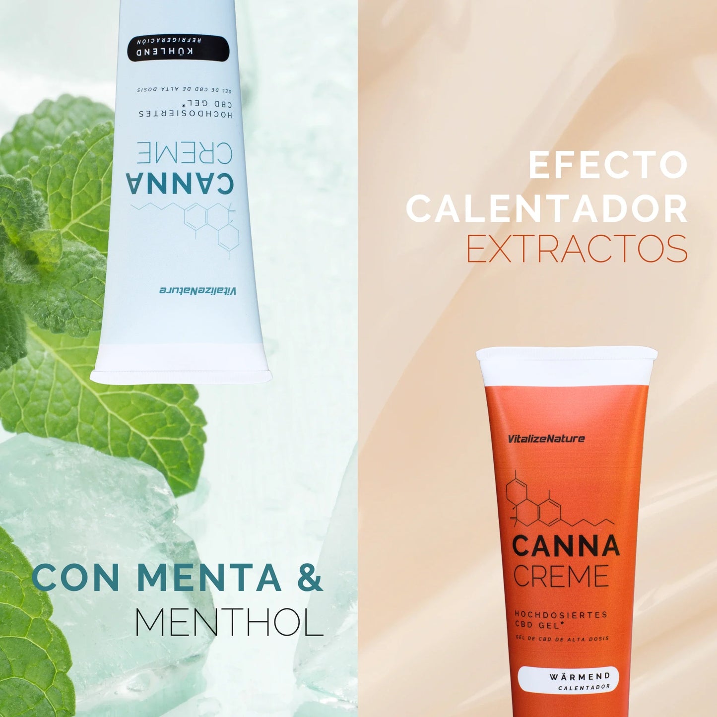 VitalizeNature Gel Corporal Efecto Frío-Calor (Masaje y Bienestar)
