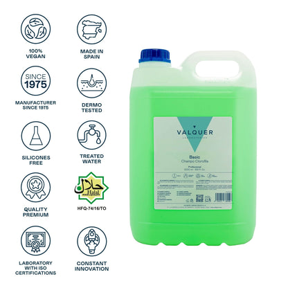 Champú Clorofila 5L - Aroma Menta Fresca | Valquer® Peluquería Profesional