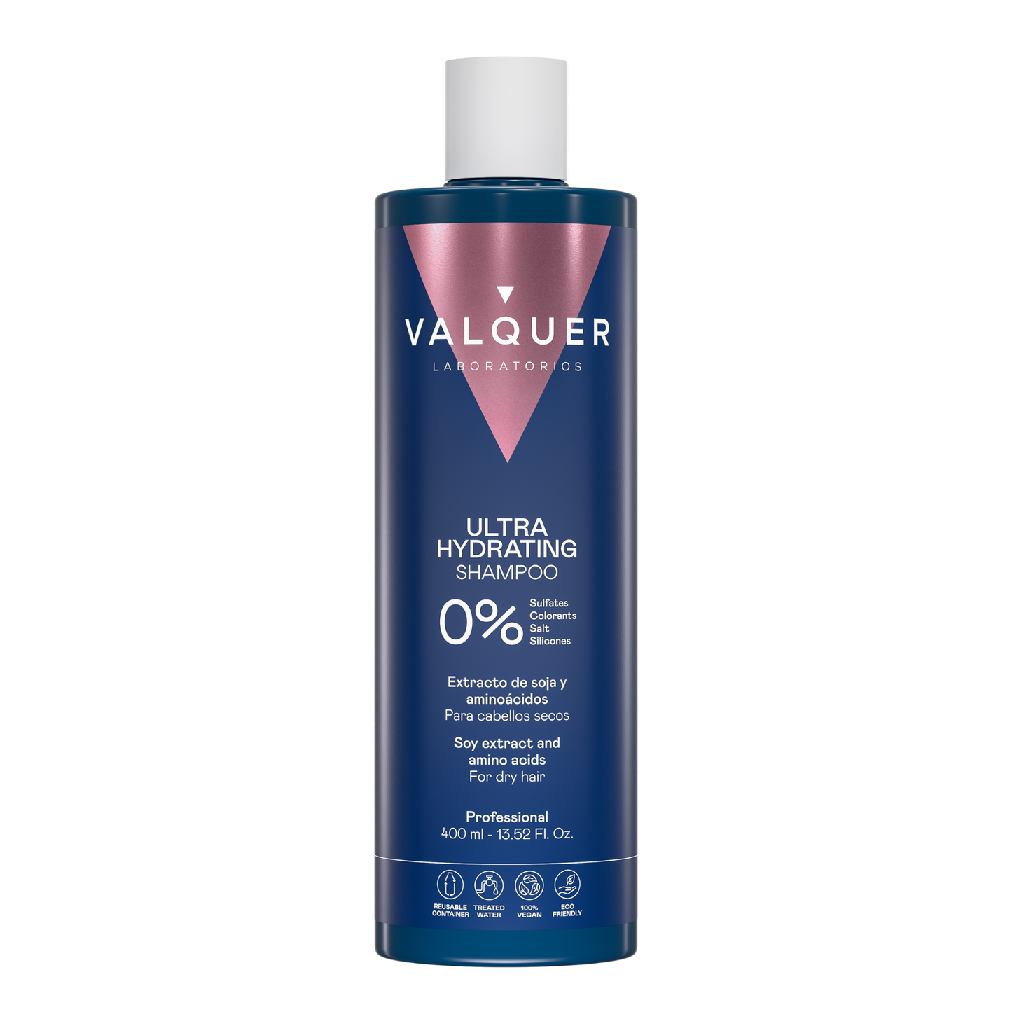 Champú Hidratante Cabello Seco 400ml - 0% Sin Sulfatos | Valquer® Nutrición Profunda