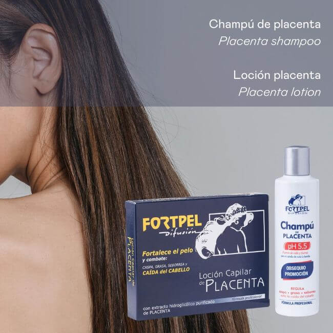 Pack Anticaída Placenta Valquer - 6 Ampollas 15ml + Champú 200ml | Tratamiento Capilar Profesional Fortalecedor