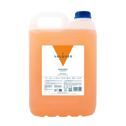 Champú Mandarina Sin Sal 5L - Aroma Cítrico Fresco | Valquer® Peluquería Vegano