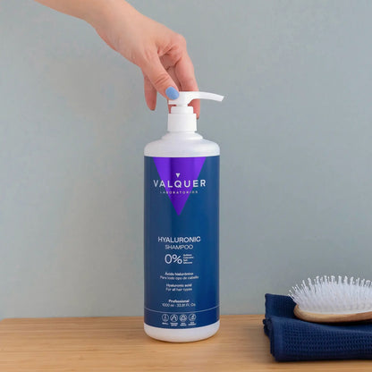 Champú Ácido Hialurónico 400ml - 0% Sin Sulfatos | Valquer® Hidratación Profunda