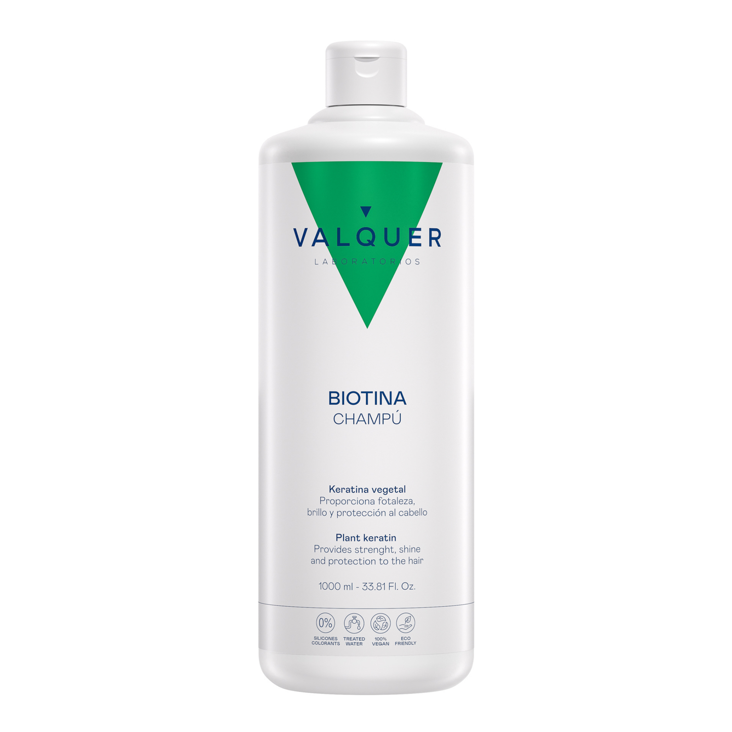 Champú Biotina Keratina 1L - Fortalecedor Anticaída | Valquer® Vegano