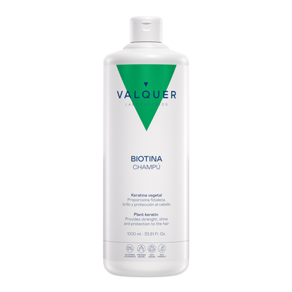 Champú Biotina Keratina 1L - Fortalecedor Anticaída | Valquer® Vegano