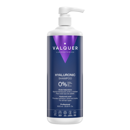 Champú Ácido Hialurónico 400ml - 0% Sin Sulfatos | Valquer® Hidratación Profunda