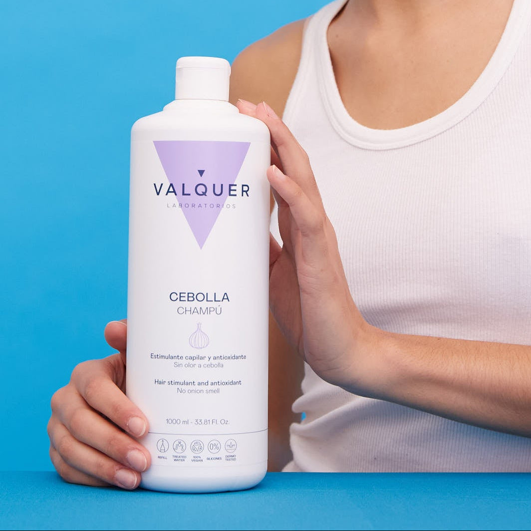 Champú Cebolla 1L - Revitalizante Antioxidante Purificante | Valquer® Vegano