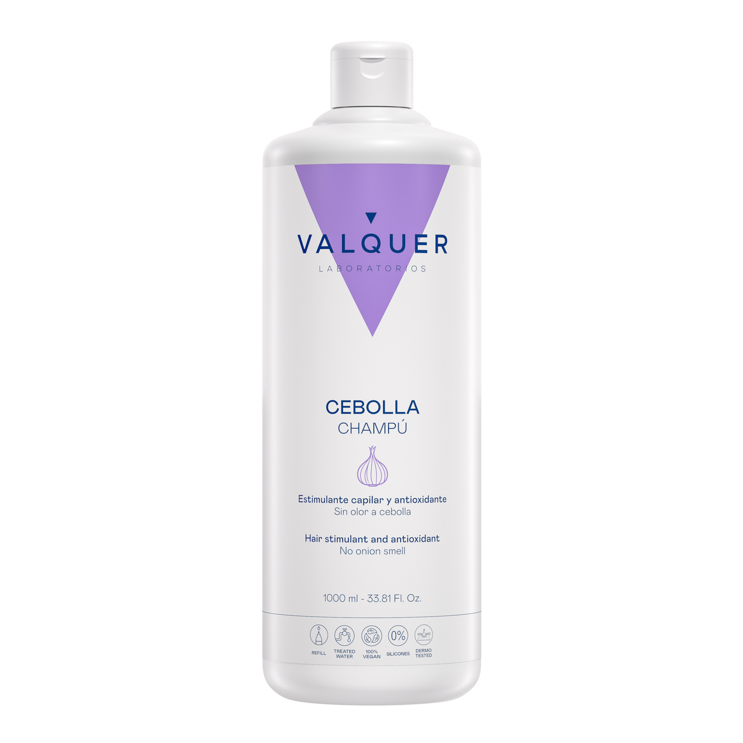 Champú Cebolla 1L - Revitalizante Antioxidante Purificante | Valquer® Vegano