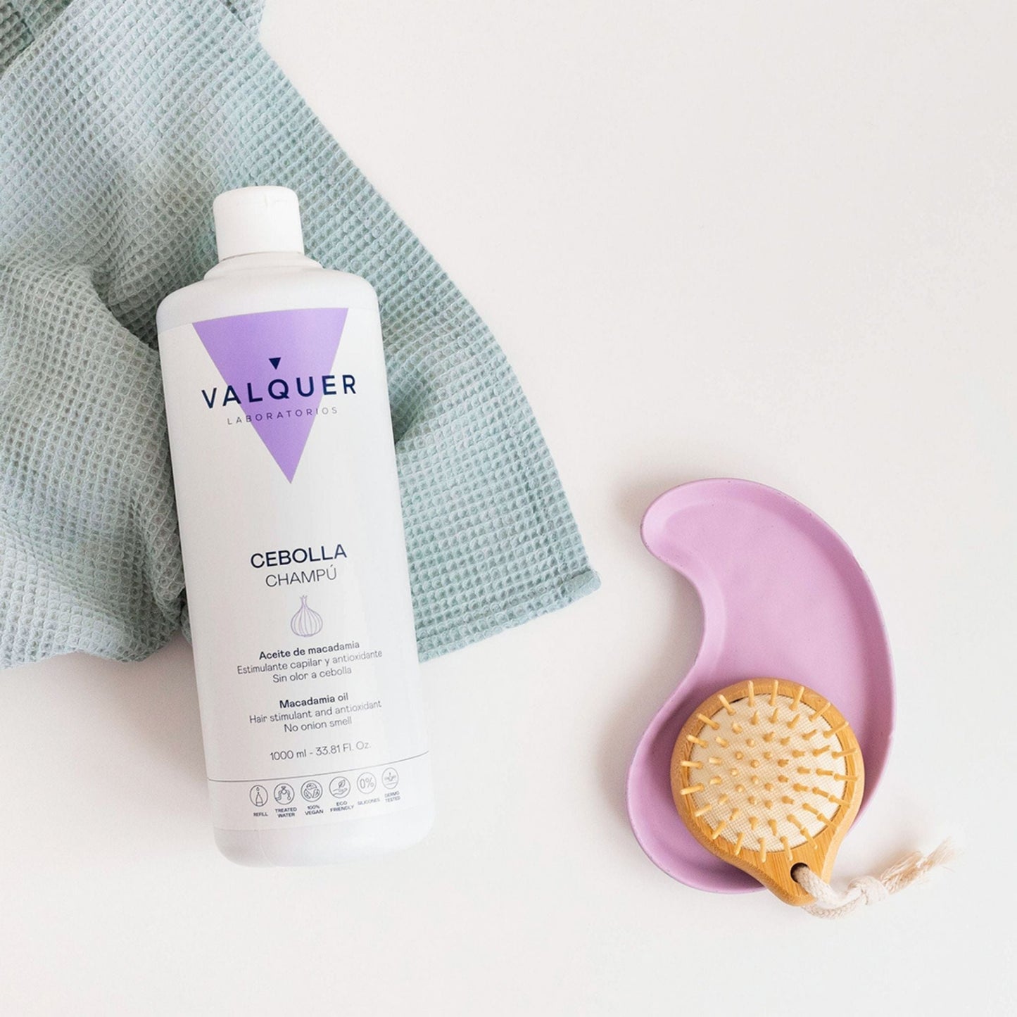 Champú Cebolla 1L - Revitalizante Antioxidante Purificante | Valquer® Vegano