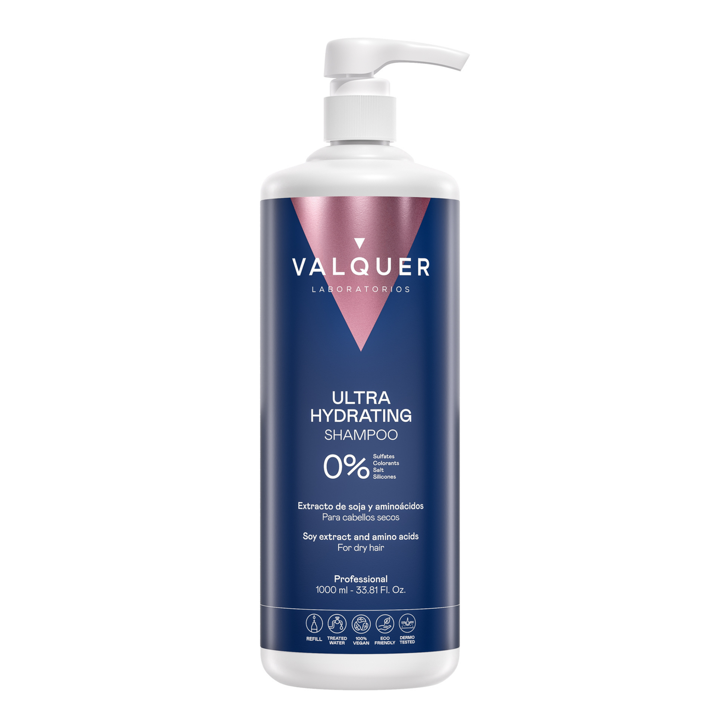 Champú Hidratante Cabello Seco 400ml - 0% Sin Sulfatos | Valquer® Nutrición Profunda