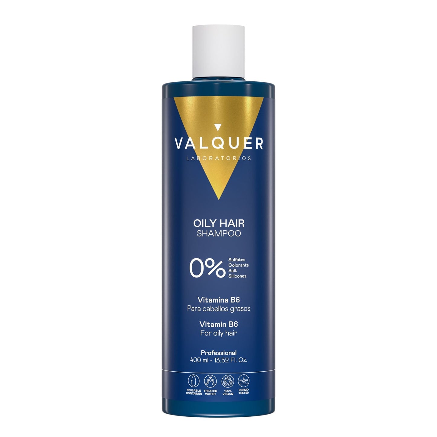 Champú Cabello Graso 400ml - 0% Sin Sulfatos | Valquer® Antigrasa Regulador