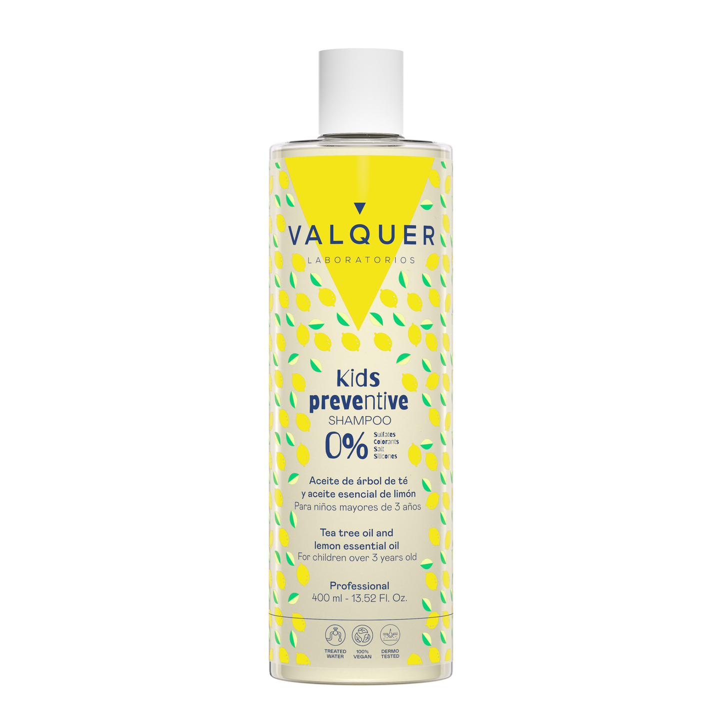 Champú Preventivo Infantil 400ml - Árbol de Té Limón | Valquer® Niños