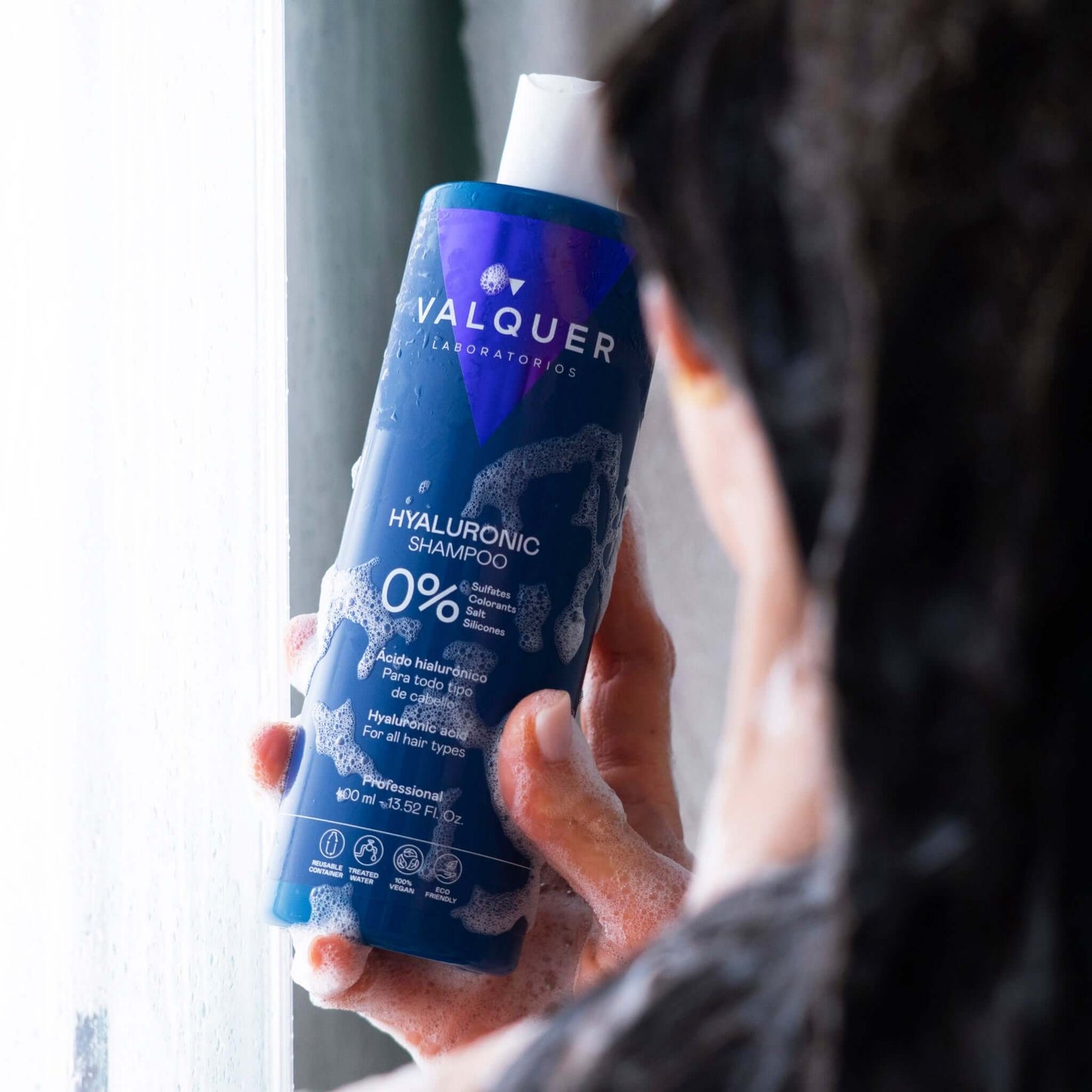 Champú Ácido Hialurónico 400ml - 0% Sin Sulfatos | Valquer® Hidratación Profunda