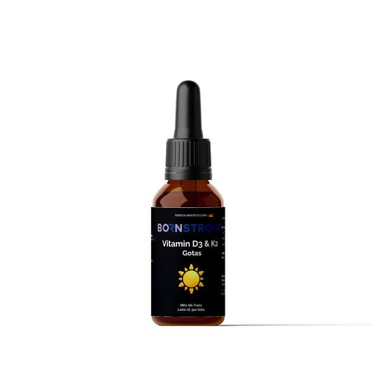 Vitamina D3 + K2 • Huesos Fuertes • Inmunidad Activa • Absorción Perfecta
