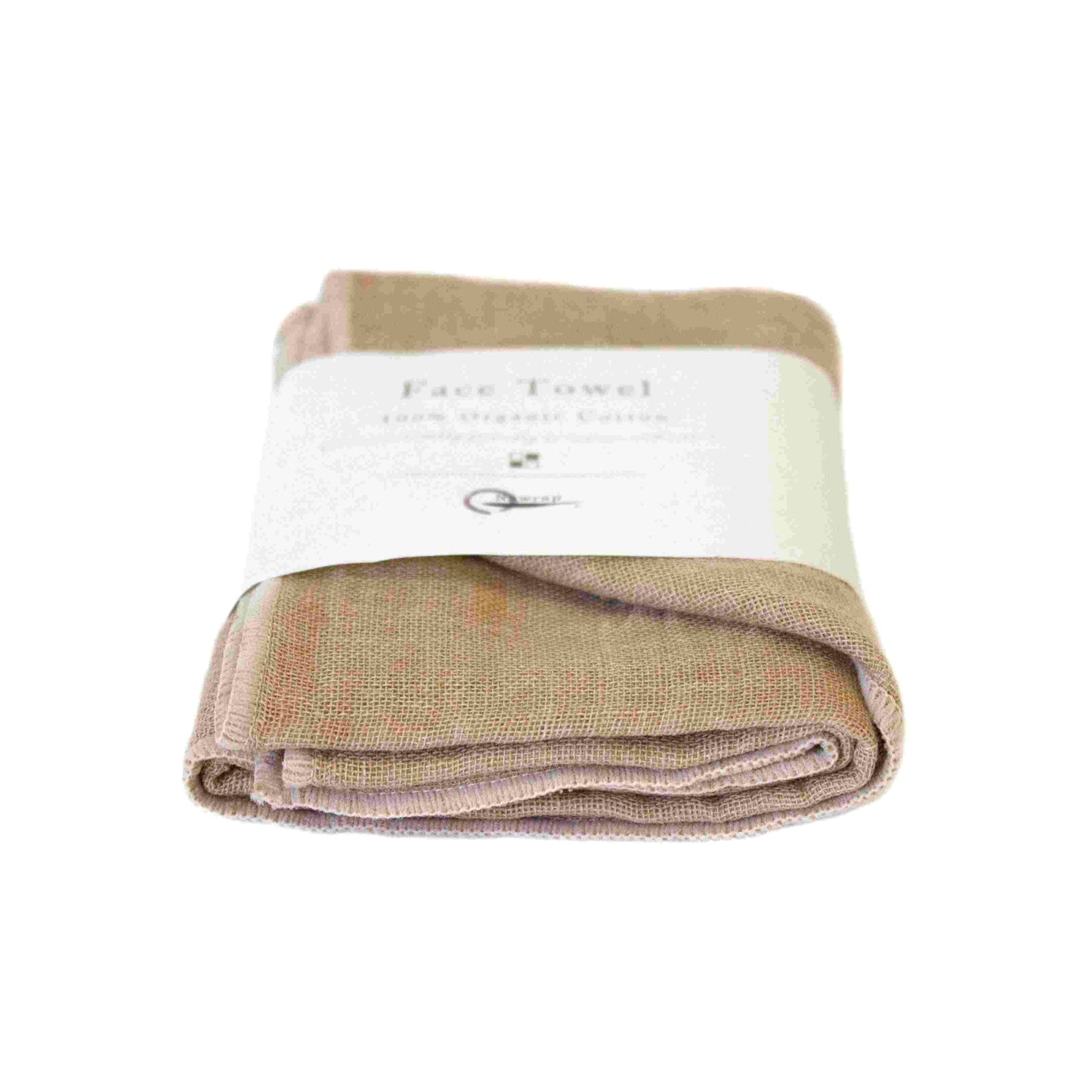 Toallas faciales de alta absorción - Orgánicas: Marrón / 35cmx35cm